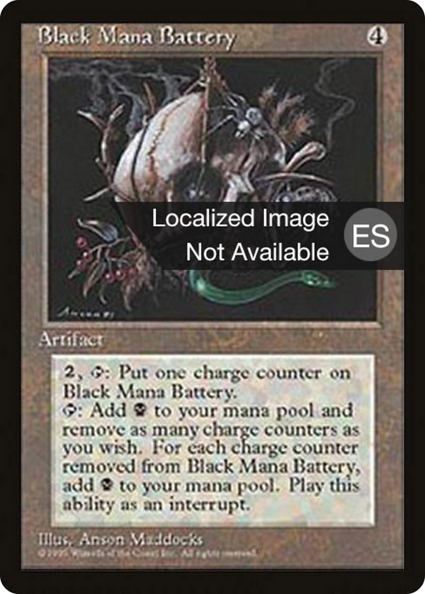 Black Mana Battery (4BB-) - Fourth Edition Foreign Black Border