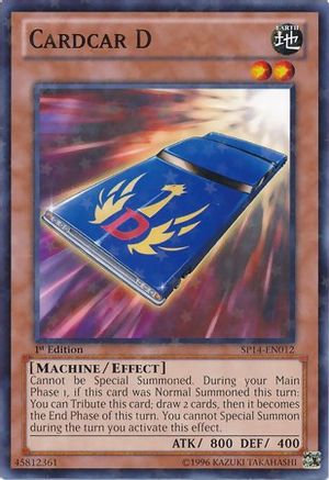Cardcar D (Starfoil) (SP14-EN012) - Star Pack 2014 1st Edition