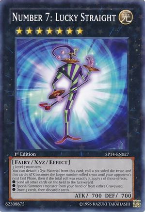 Number 7: Lucky Straight (Starfoil) (SP14-EN027) - Star Pack 2014 1st Edition