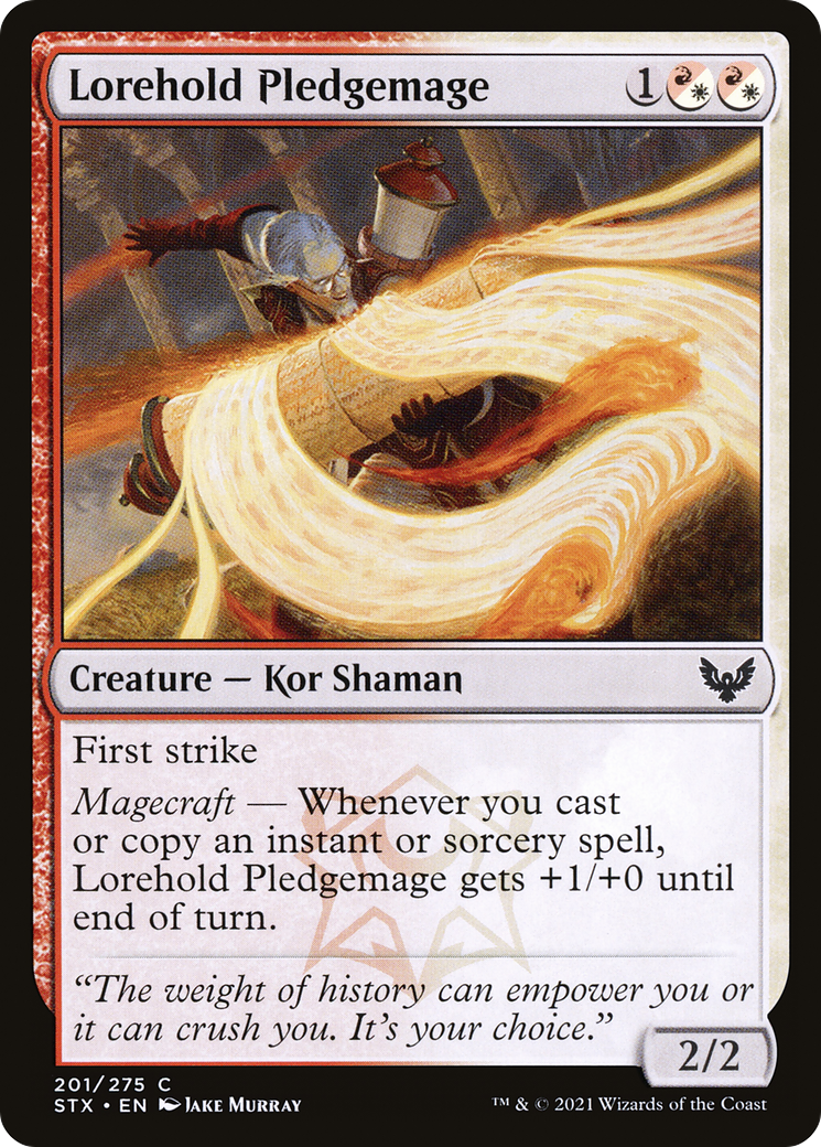 Lorehold Pledgemage (STX-201) - Strixhaven: School of Mages Foil