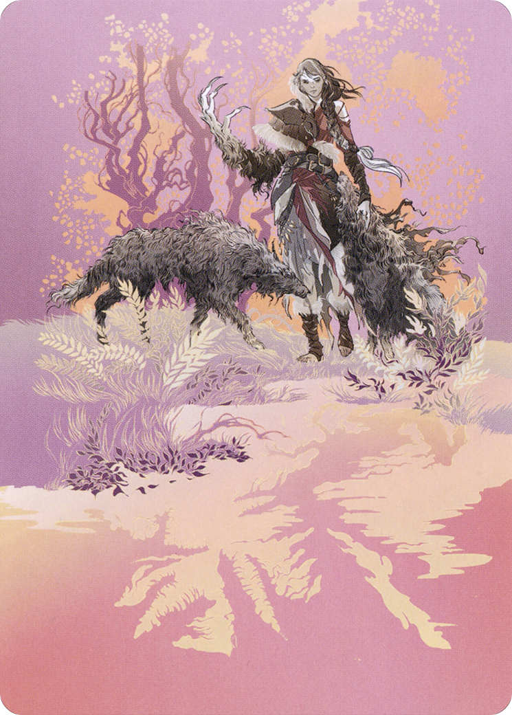 Arlinn, the Pack's Hope // Arlinn, the Pack's Hope (AMID-003) - Midnight Hunt Art Series (Borderless) Foil