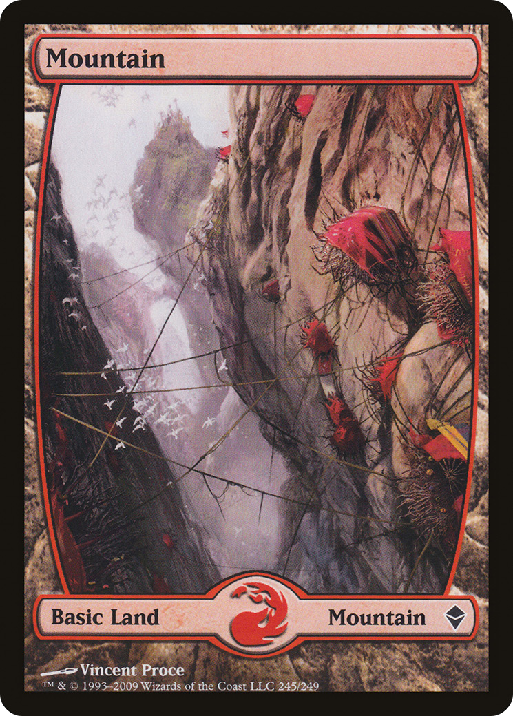 Mountain (245) - Full Art (ZEN-245) - Zendikar Foil