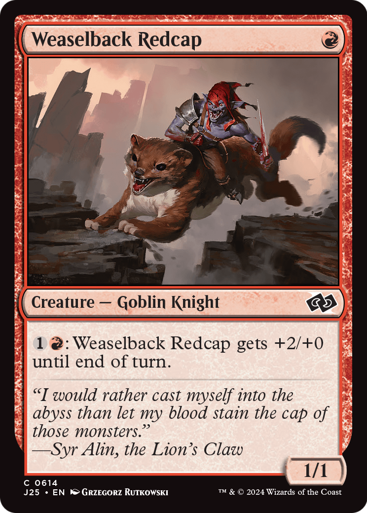 Weaselback Redcap (J25-614) - Foundations Jumpstart