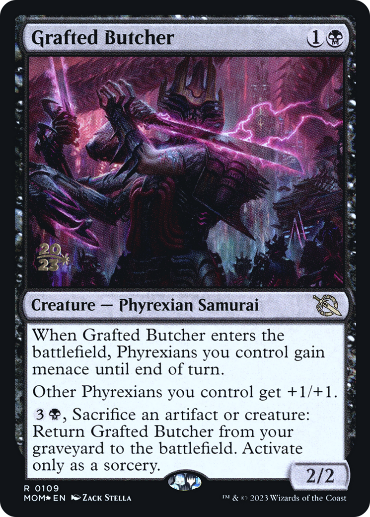 Grafted Butcher (PRE-109) - March of the Machine Promos Foil