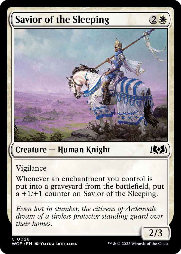 Savior of the Sleeping (WOE-028) - Wilds of Eldraine Foil