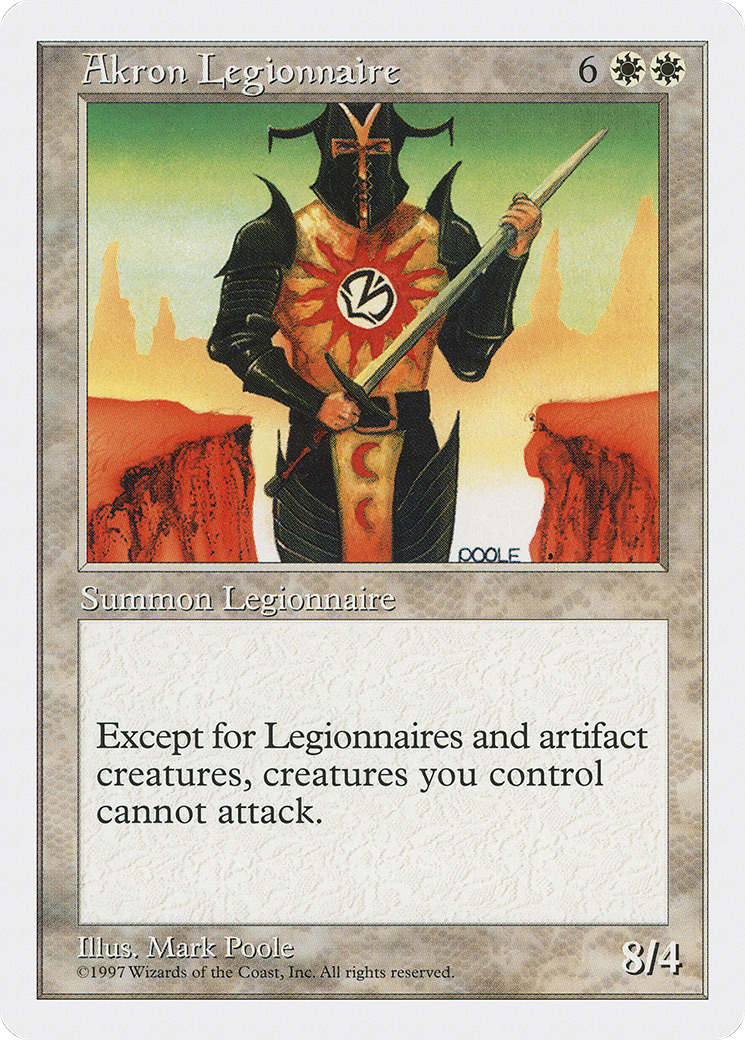 Akron Legionnaire (5ED-) - Fifth Edition