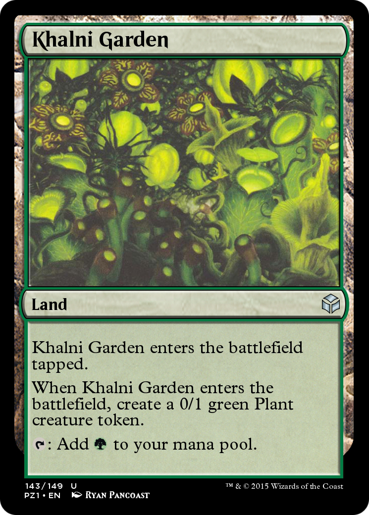 Khalni Garden (PZ1-143) - Legendary Cube Prize Pack Foil