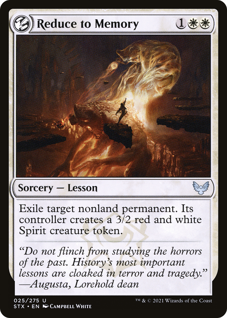 Reduce to Memory (STX-025) - Strixhaven: School of Mages: (lesson) Foil