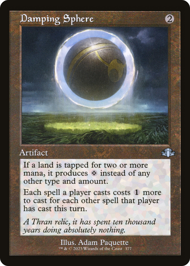 Damping Sphere (Retro Frame) (DMR-377) - Dominaria Remastered Foil