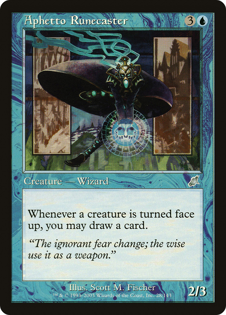 Aphetto Runecaster (SCG-028) - Scourge Foil