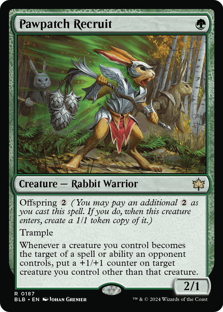 Pawpatch Recruit (BLB-187) - Bloomburrow