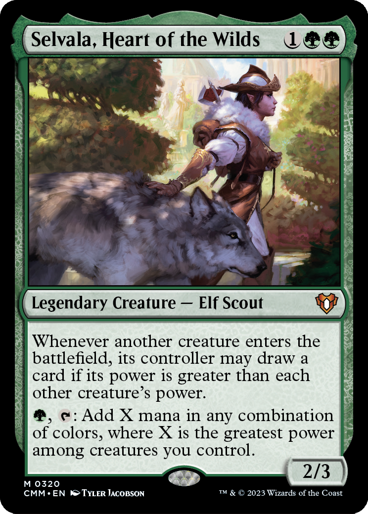 Selvala, Heart of the Wilds (CMM-320) - Commander Masters Foil