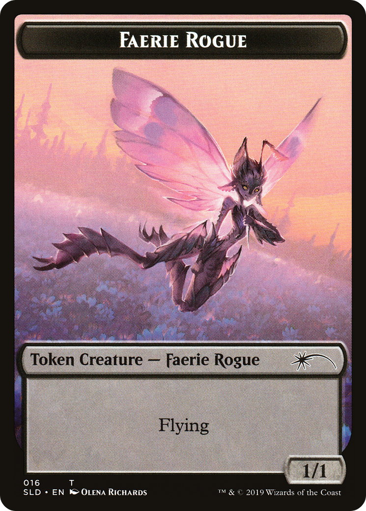 Faerie Rogue Token (016) (SLD-016) - Secret Lair Drop