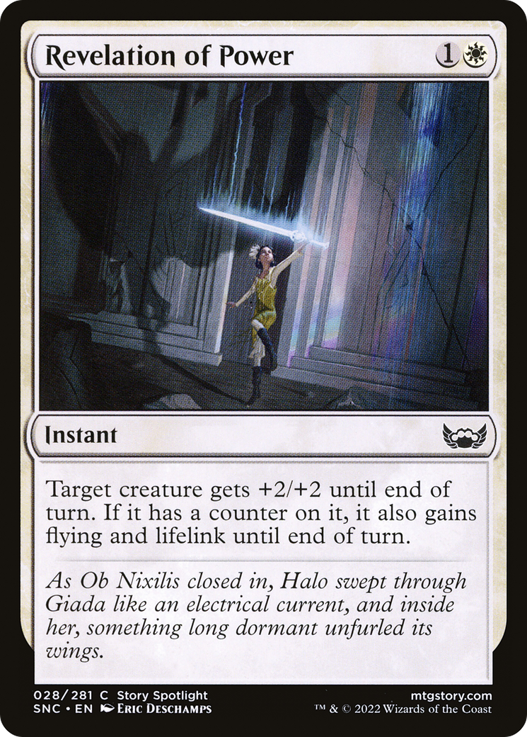 Revelation of Power (SNC-028) - Streets of New Capenna Foil