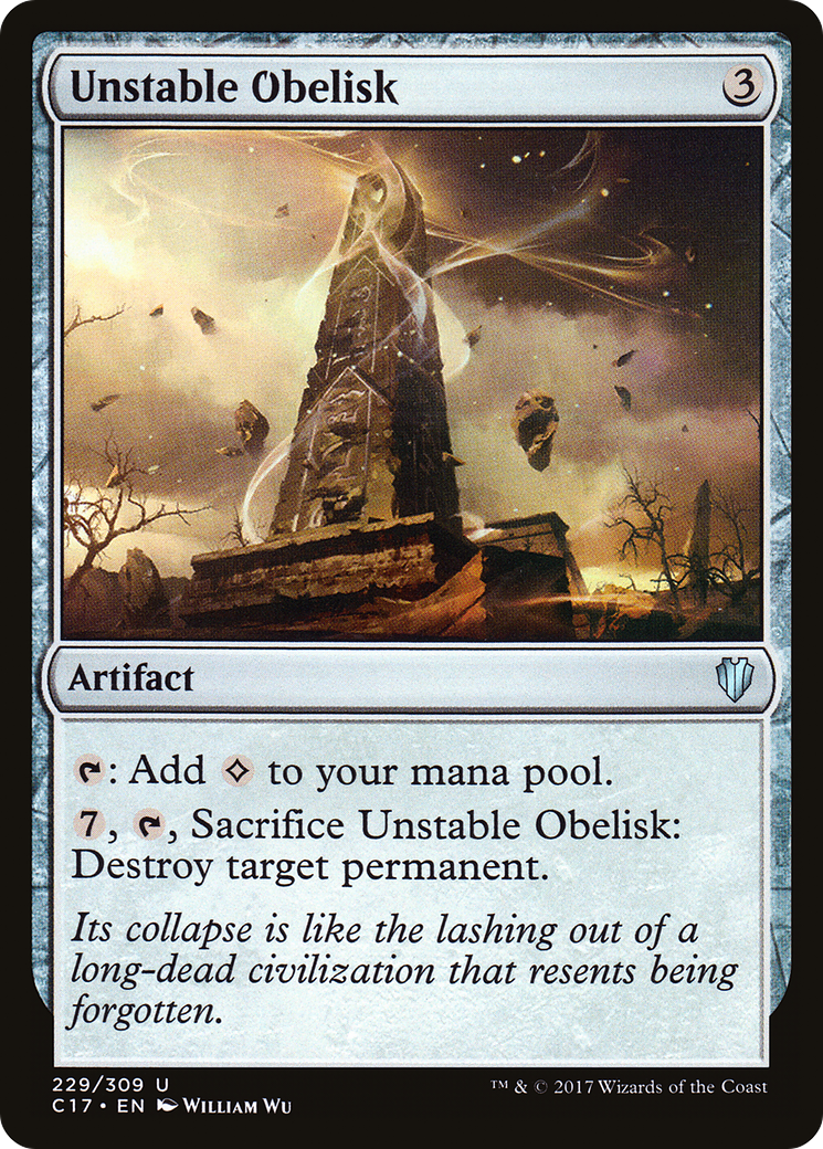 Unstable Obelisk (C17-229) - Commander 2017