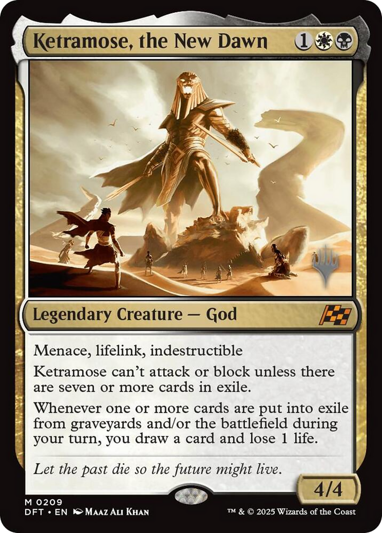 Ketramose, the New Dawn (PPDFT-209) - Promo Pack: Aetherdrift Foil