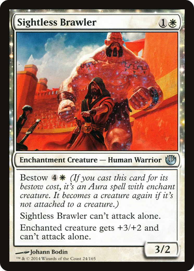 Sightless Brawler (JOU-024) - Journey into Nyx: (enchantment)