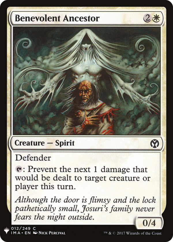 Benevolent Ancestor (LIST-012) - The List