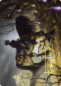 Rowan's Grim Search // Rowan's Grim Search (AWOE-013) - Wilds of Eldraine Art Series (Borderless) Foil
