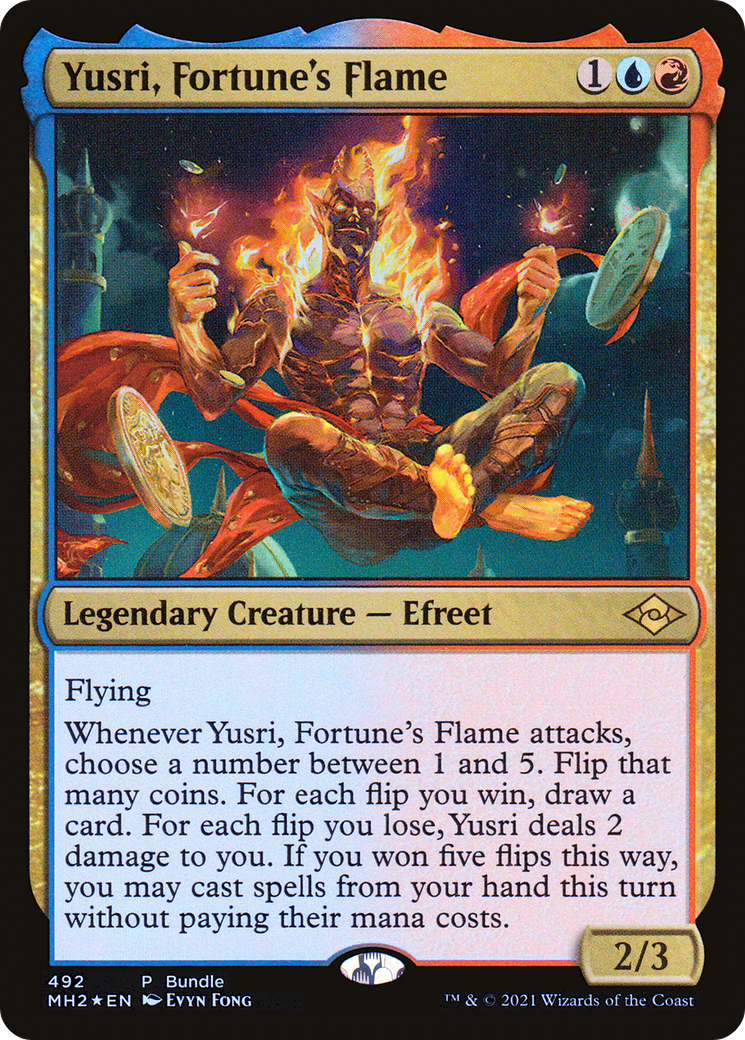 Yusri, Fortune's Flame (MH2 Bundle) (UMP-492) - Modern Horizons 2 Foil