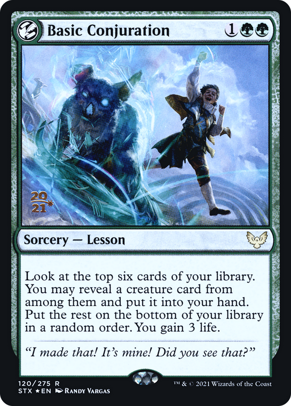 Basic Conjuration (PRE-120) - Strixhaven: School of Mages Promos: (lesson) Foil