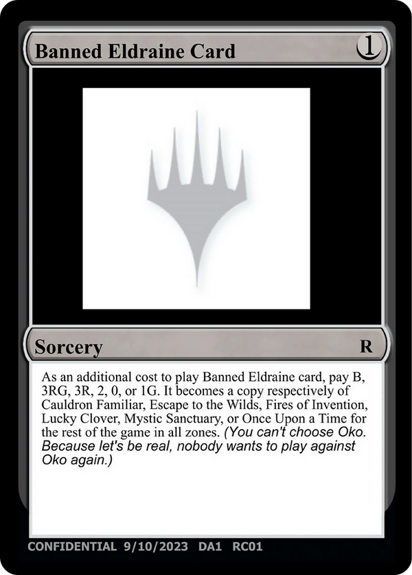 Banned Eldraine Card (UNK-) - Unknown Event