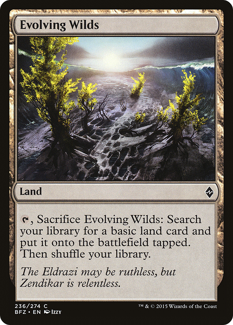 Evolving Wilds (BFZ-236) - Battle for Zendikar Foil