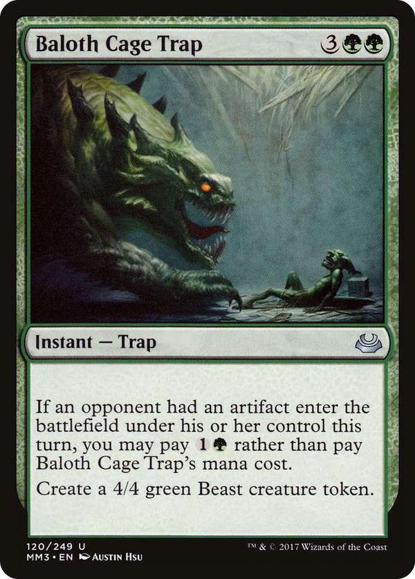 Baloth Cage Trap (MM3-120) - Modern Masters 2017 Foil
