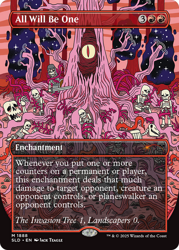 All Will Be One (Rainbow Foil) (SLD-1888) - Secret Lair Drop (Borderless) Foil