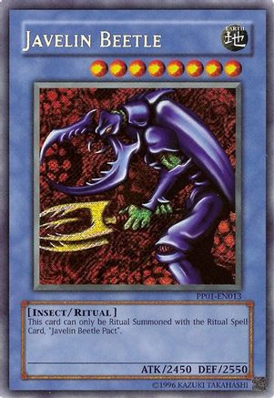Javelin Beetle (Secret Rare) (PP01-EN013) - Premium Pack 1 Unlimited