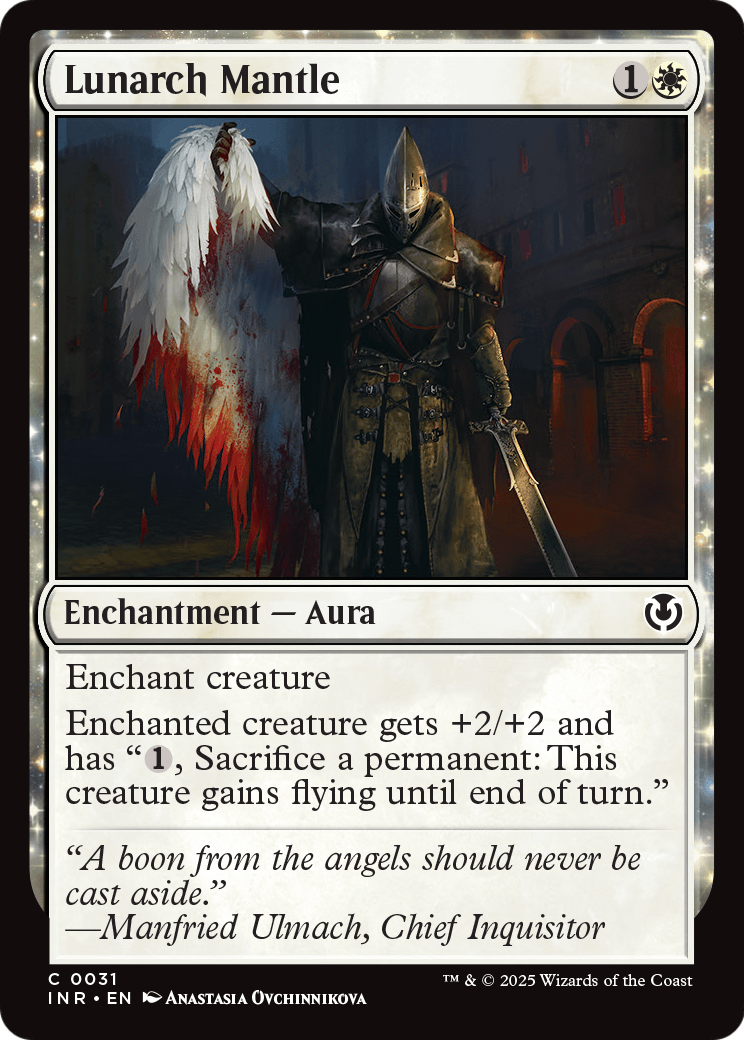 Lunarch Mantle (INR-031) - Innistrad Remastered: (enchantment) Foil
