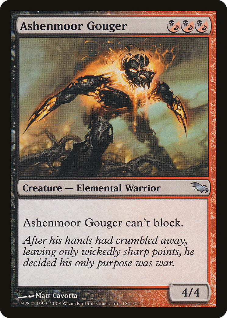 Ashenmoor Gouger (SHM-180) - Shadowmoor Foil