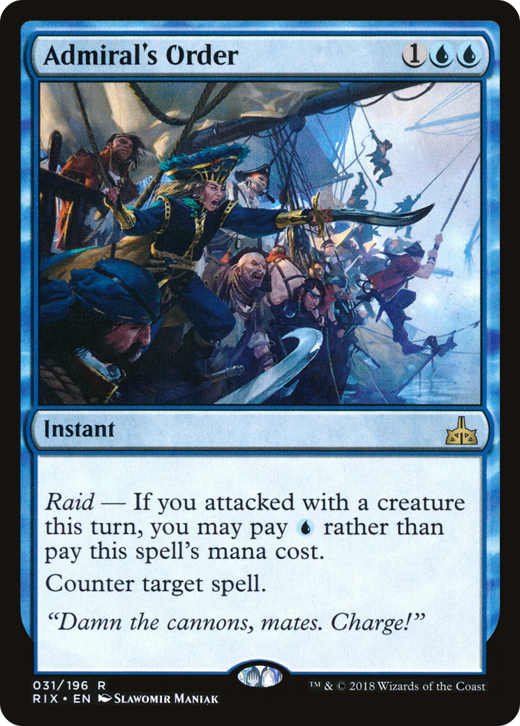 Admiral's Order (RIX-031) - Rivals of Ixalan Foil