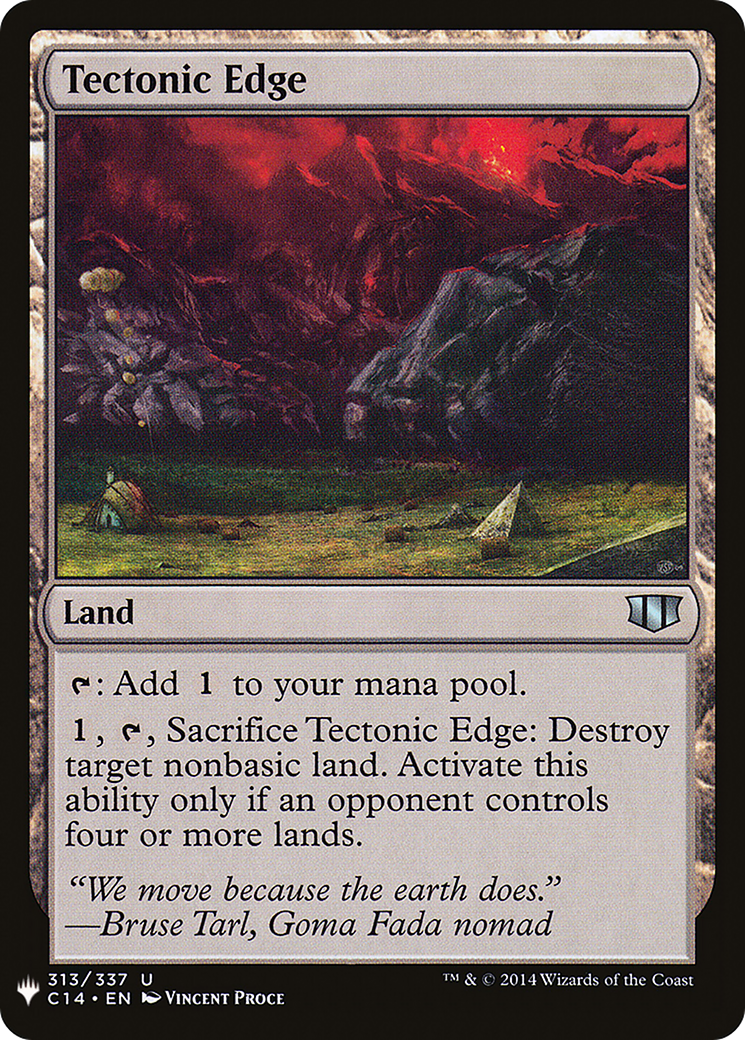 Tectonic Edge (LIST-313) - The List