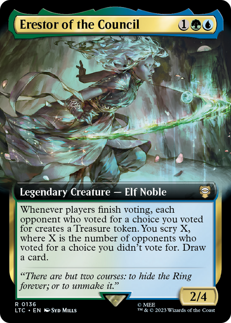 Erestor of the Council (Extended Art) (LTC-136) - Tales of Middle-earth Commander: (Extended Art)