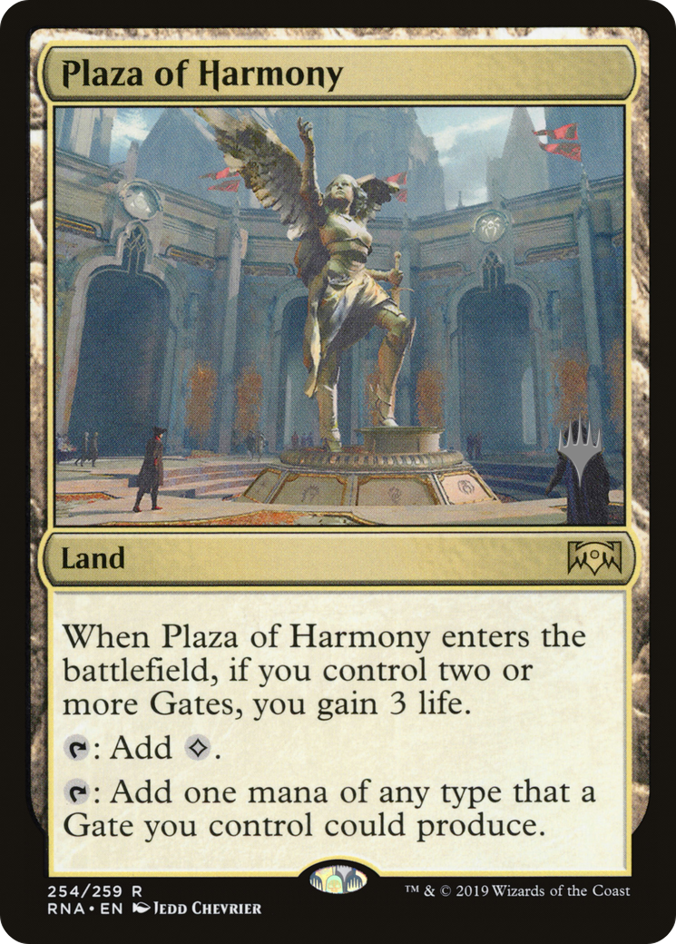 Plaza of Harmony (PPELD-254) - Ravnica Allegiance Promos Foil