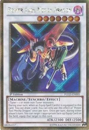 Power Tool Mecha Dragon (PGLD-EN005) - Premium Gold 1st Edition
