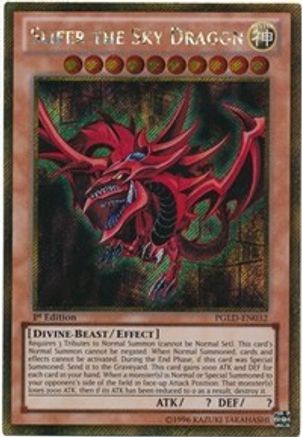 Slifer the Sky Dragon (PGLD-EN032) - Premium Gold Unlimited