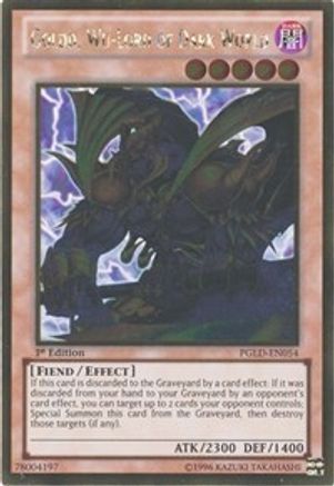 Goldd, Wu-Lord of Dark World (PGLD-EN054) - Premium Gold 1st Edition
