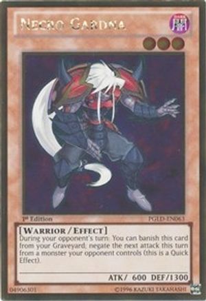 Necro Gardna (PGLD-EN063) - Premium Gold 1st Edition
