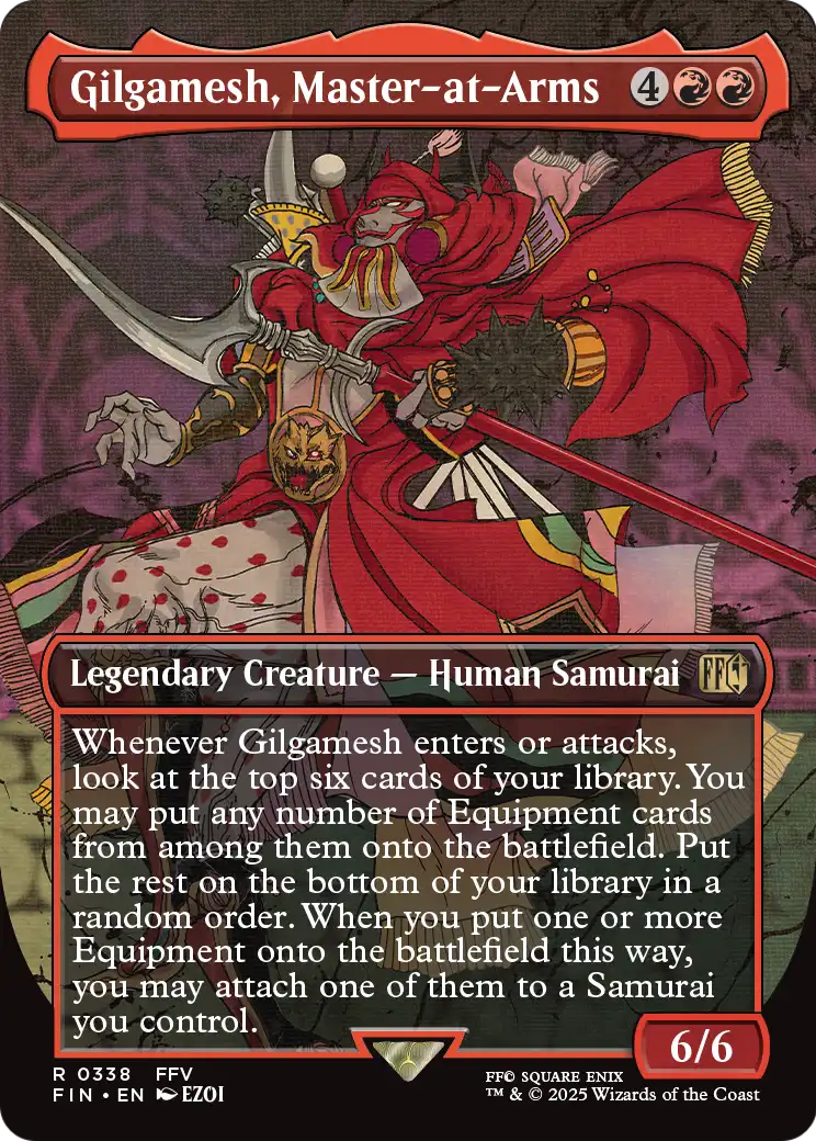 Gilgamesh, Master-at-Arms (Borderless) (FIN-338) - FINAL FANTASY Foil