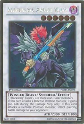 Blackwing Armed Wing (PGLD-EN078) - Premium Gold 1st Edition