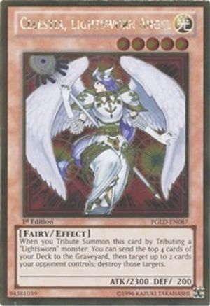 Celestia, Lightsworn Angel (PGLD-EN087) - Premium Gold Unlimited