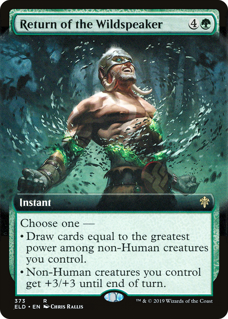 Return of the Wildspeaker (Extended Art) (ELD-373) - Throne of Eldraine: (Extended Art) Foil