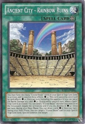 Ancient City - Rainbow Ruins (Starfoil) (BATT-EN006) - Battle Pack Tournament Prize Cards Limited
