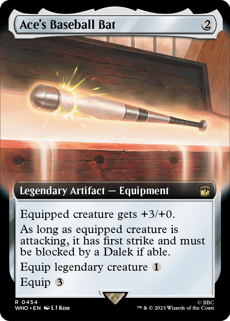 Ace's Baseball Bat (Extended Art) (WHO-454) - Doctor Who: (Extended Art) Foil