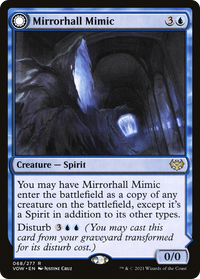 Mirrorhall Mimic (VOW-068) - Innistrad: Crimson Vow: (Double Faced Transform) Foil