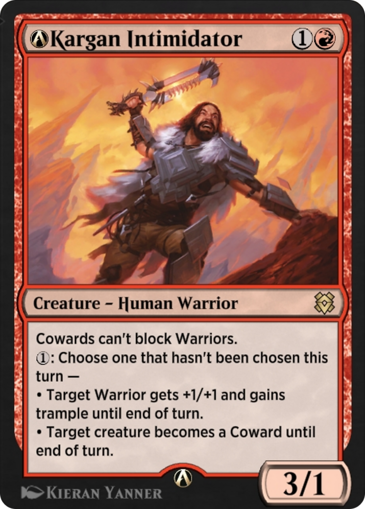 A-Kargan Intimidator (ZNR-A-145) - Zendikar Rising