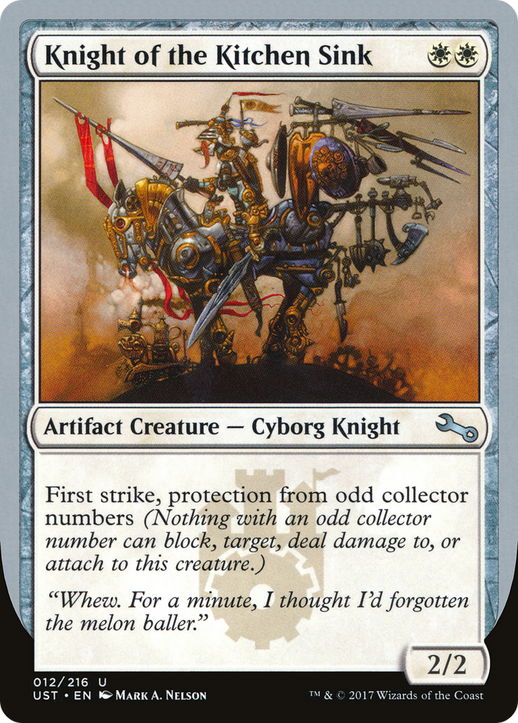 Knight of the Kitchen Sink (D) (UST-012) - Unstable Foil