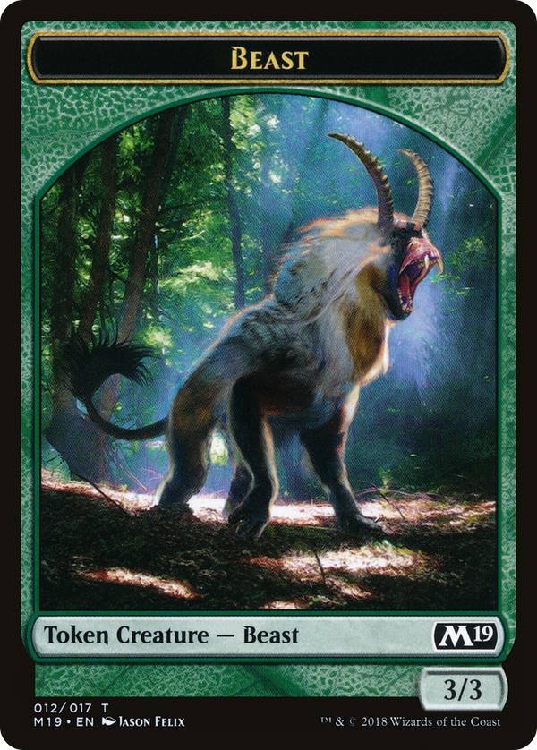 Beast Token (M19-012) - Core Set 2019 Tokens